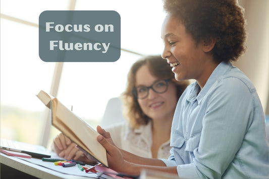 focus on fluency girl reading to adult