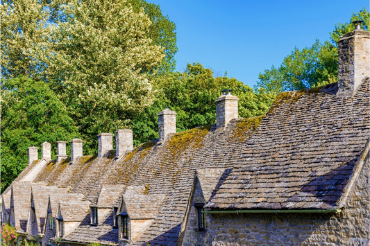 Cotswold cottages and bridge