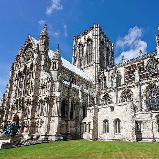 York Minster cathedral outside of building