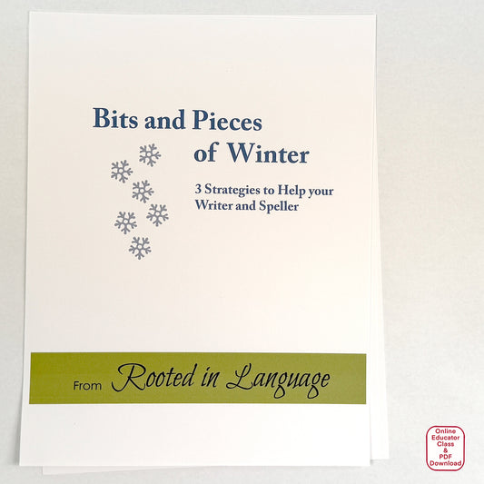 Bits & Pieces of Winter Writing Educator Class