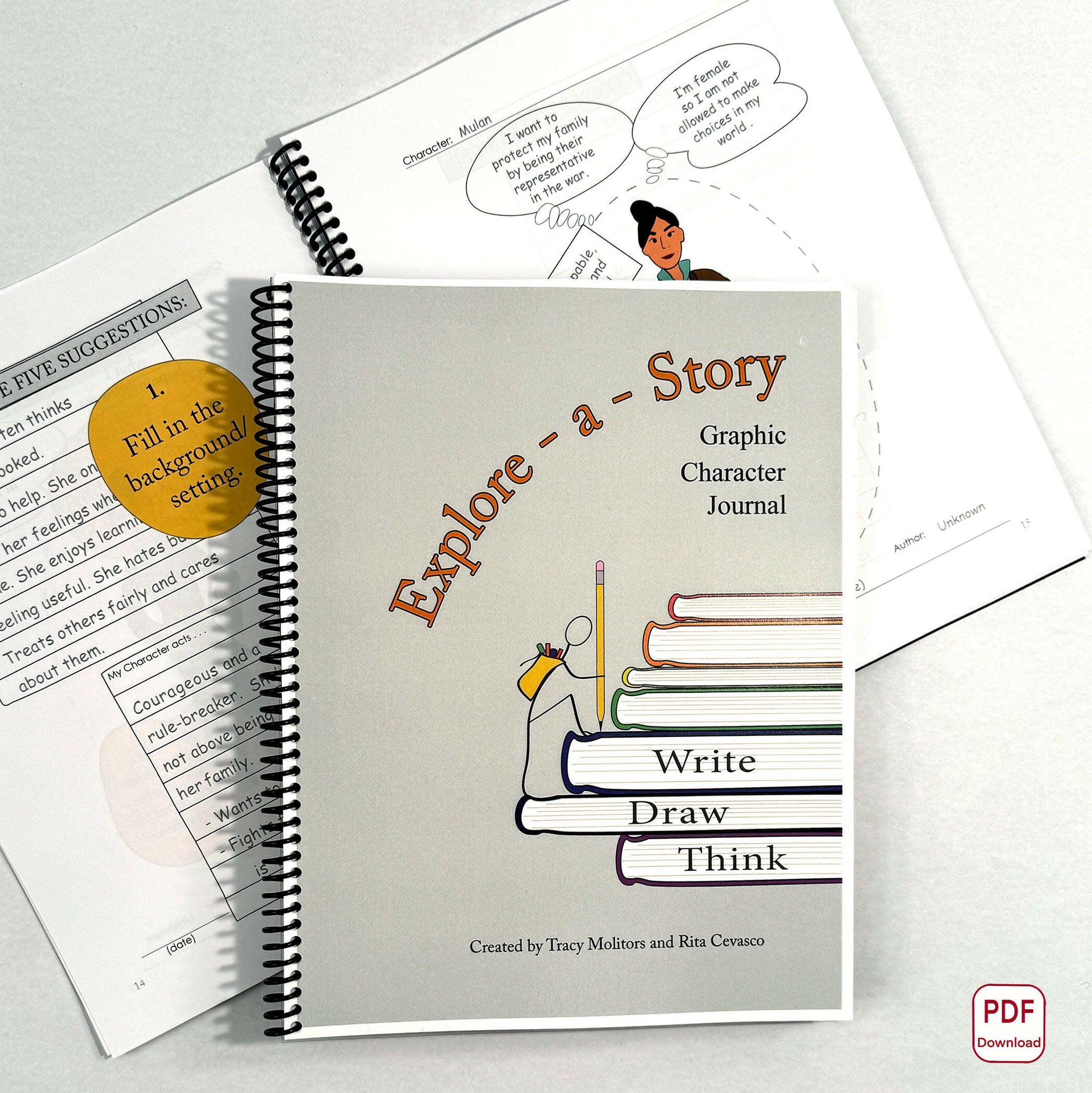 Explore-a-Story Graphic Character Journal – Rooted in Language