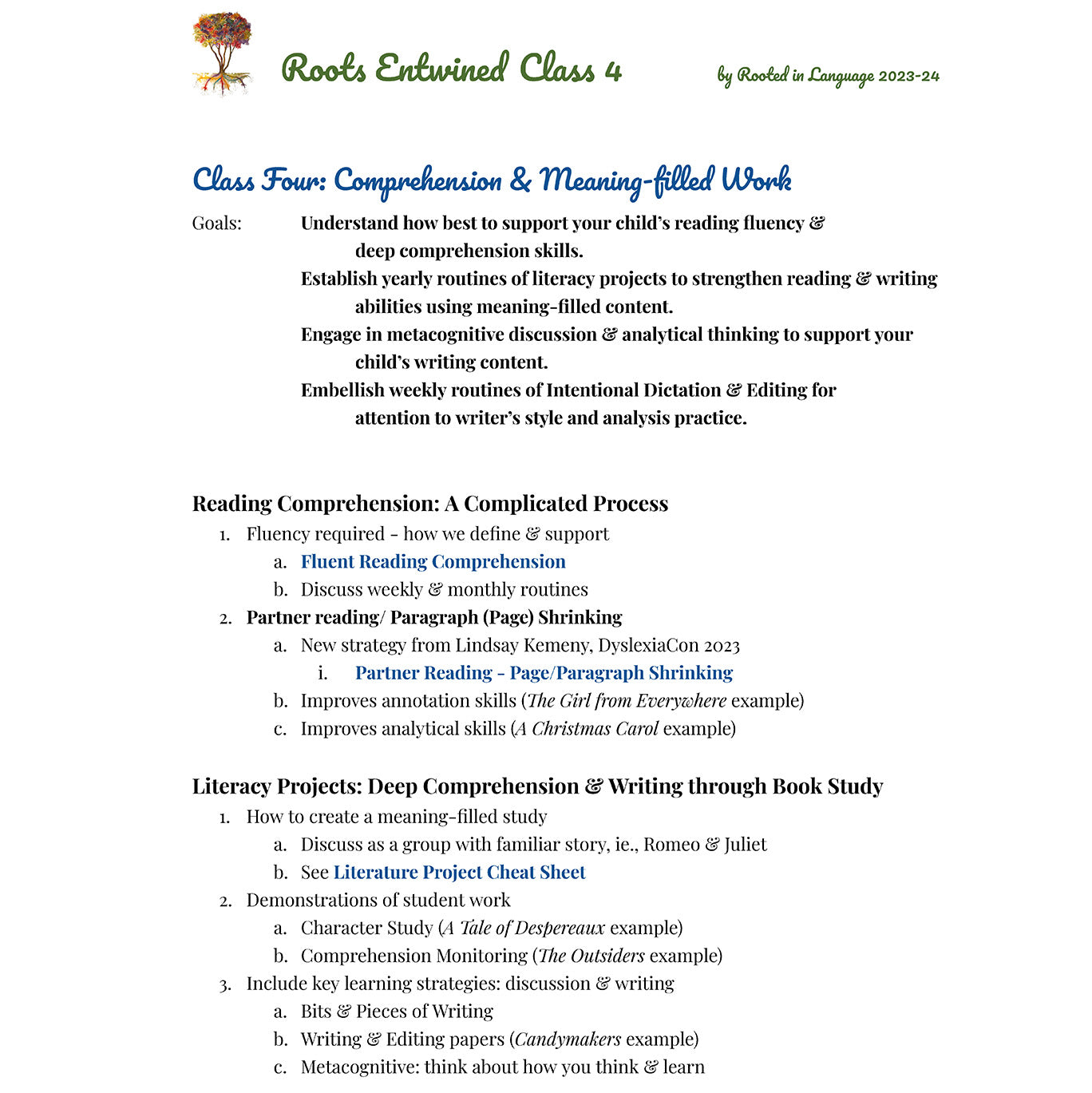 Roots Entwined Educator Course